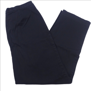 St. John's Bay Women's Black Flat Front Pants Size 14 Petite